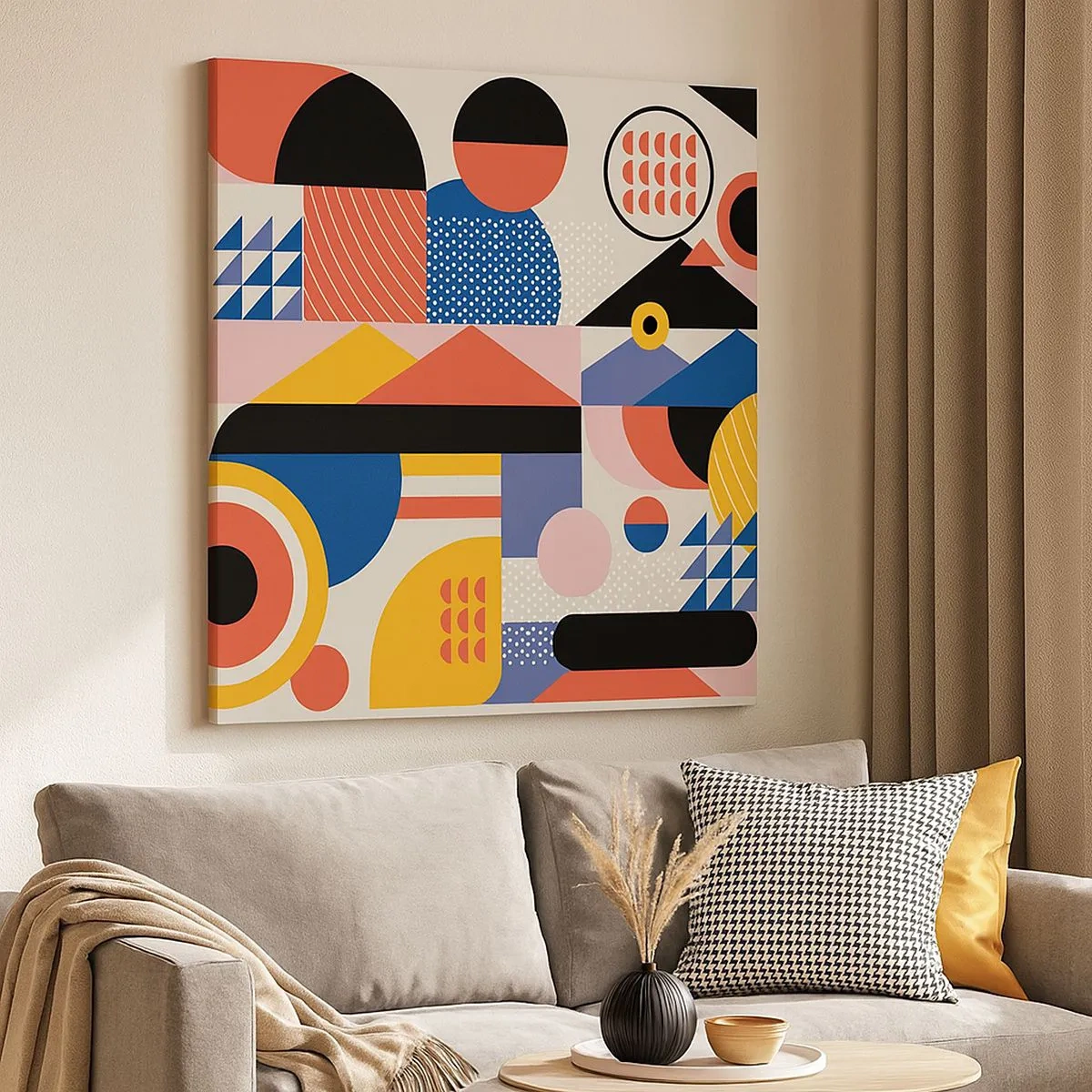 Cuadro sobre lienzo - Impresión de Imagen - Composición: juegos - 30x30 cm