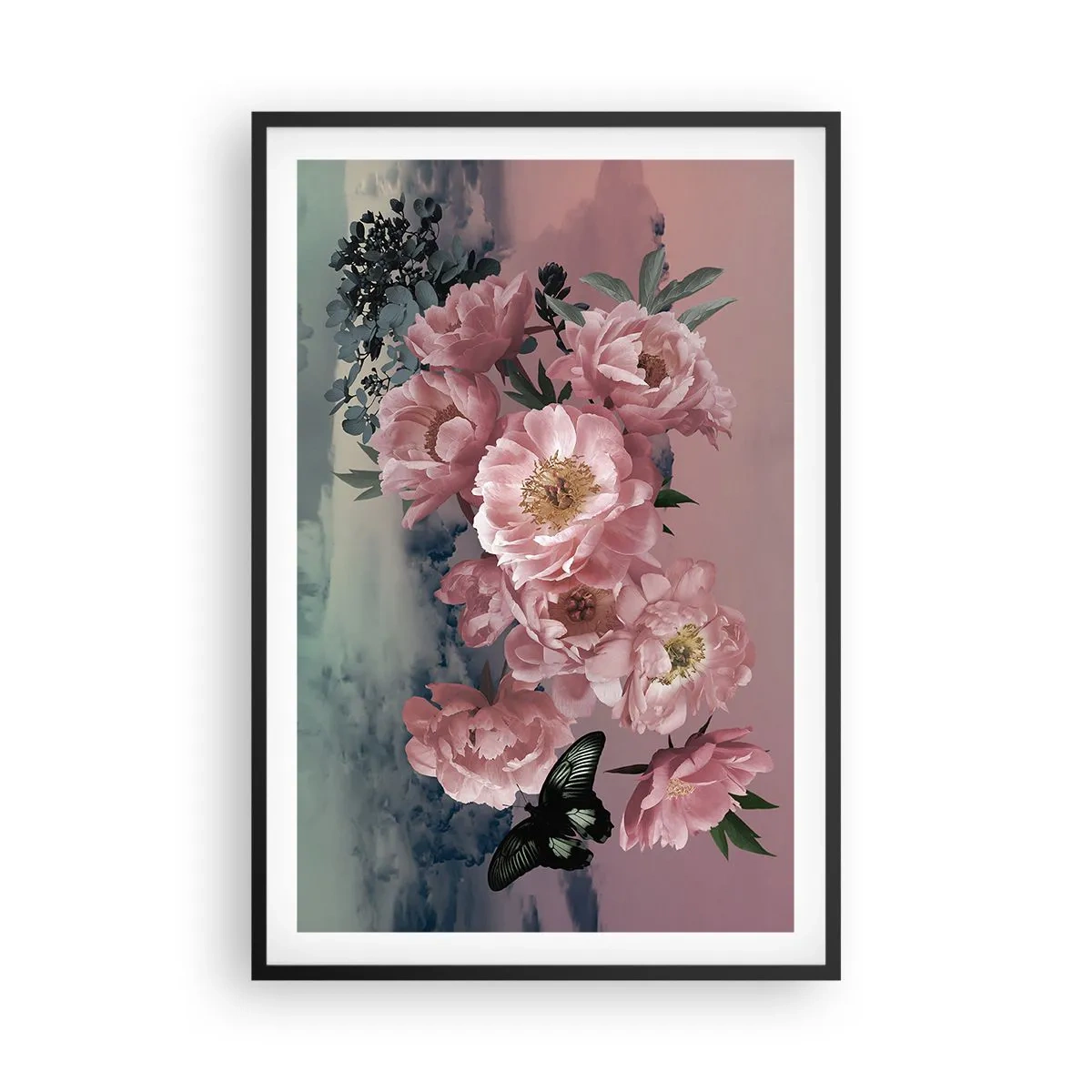 Póster en marco negro - La cúspide del romance - 61x91 cm