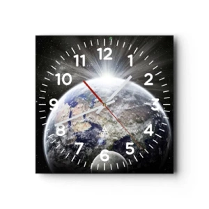 Reloj de pared - Reloj de vidrio - En todo su esplendor - 30x30 cm