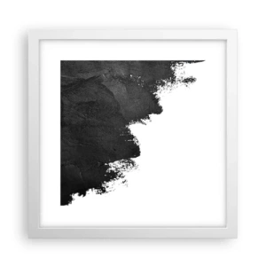 Póster en marco blanco - Elementos: tierra - 30x30 cm