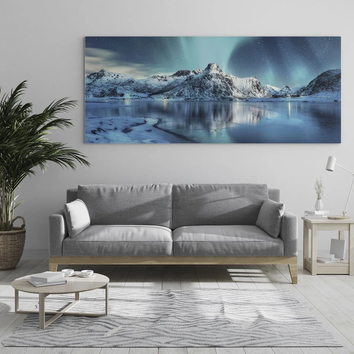 Cuadro sobre vidrio - Impresiones sobre Vidrio - Una noche de luz - 100x40 cm