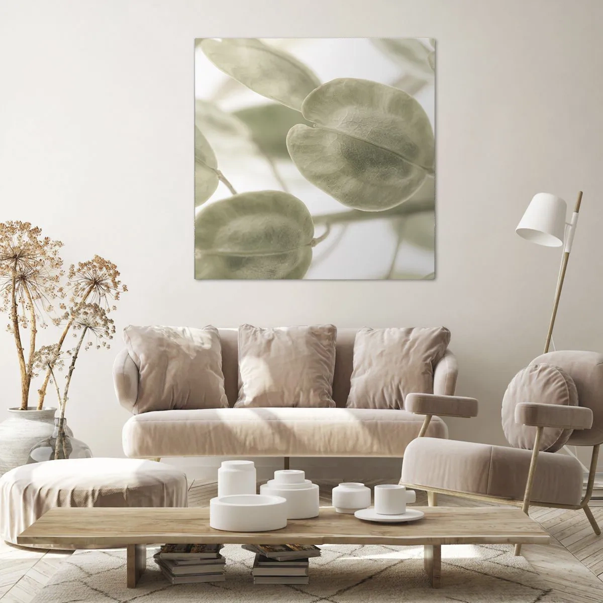 Cuadro sobre lienzo - Impresión de Imagen - Al principio de los tiempos había hojas... - 40x40 cm