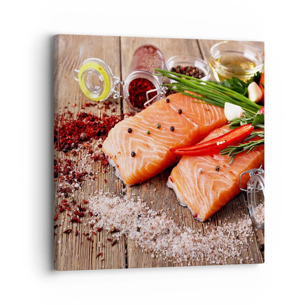 Cuadro sobre lienzo - Impresión de Imagen - Una aventura noruega en la cocina - 30x30 cm