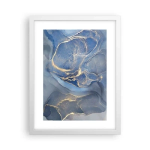 Póster en marco blanco - Polvo de oro - 30x40 cm