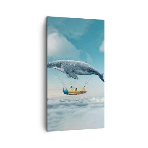 Cuadro sobre lienzo - Impresión de Imagen - ¿Por qué no? - 45x80 cm