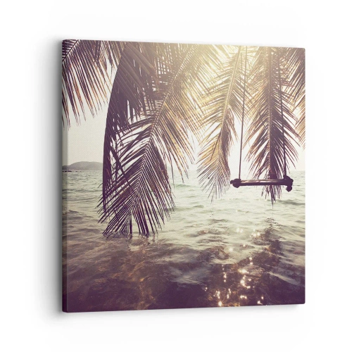 Cuadro sobre lienzo - Impresión de Imagen - Columpiar la imaginación - 30x30 cm