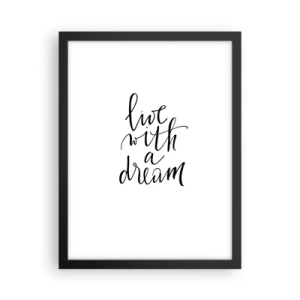 Póster en marco negro - Por supuesto - 30x40 cm