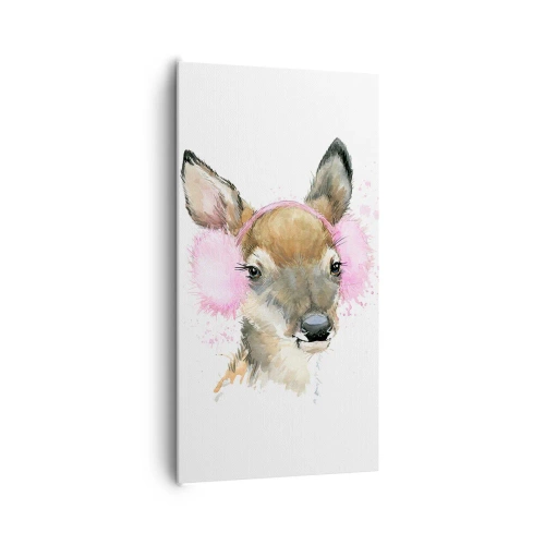 Cuadro sobre lienzo - Impresión de Imagen - Y el frío no te molestará más - 65x120 cm