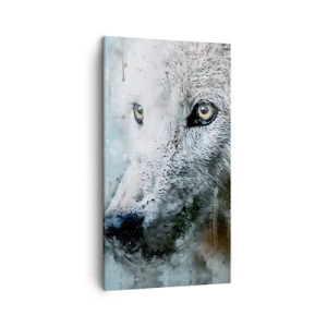 Cuadro sobre lienzo - Impresión de Imagen - Conoce el alma del lobo - 45x80 cm