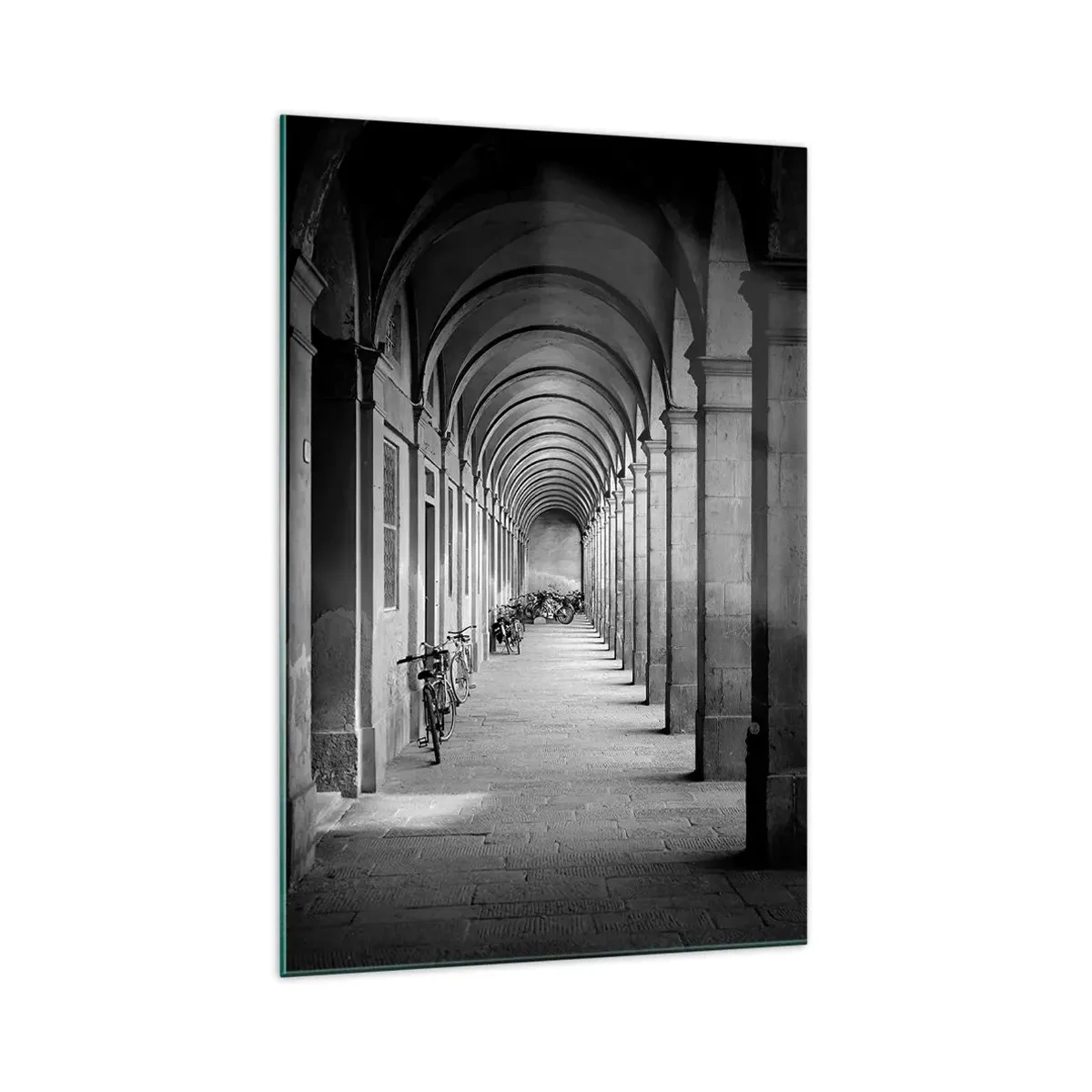 Cuadro sobre vidrio - Impresiones sobre Vidrio - Resguardo bajo los arcos - 70x100 cm