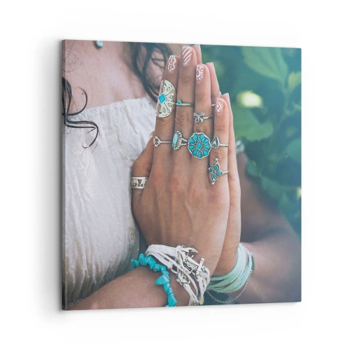 Cuadro sobre lienzo - Impresión de Imagen - Conocimiento interior - 60x60 cm