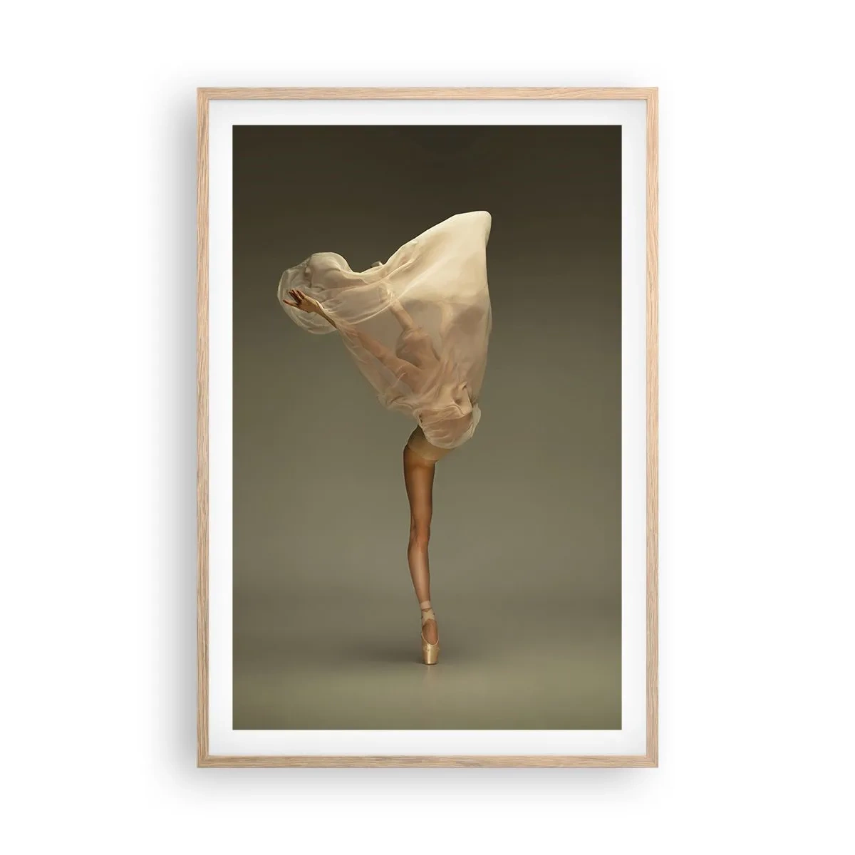 Póster en marco roble claro - A punto de volar - 61x91 cm