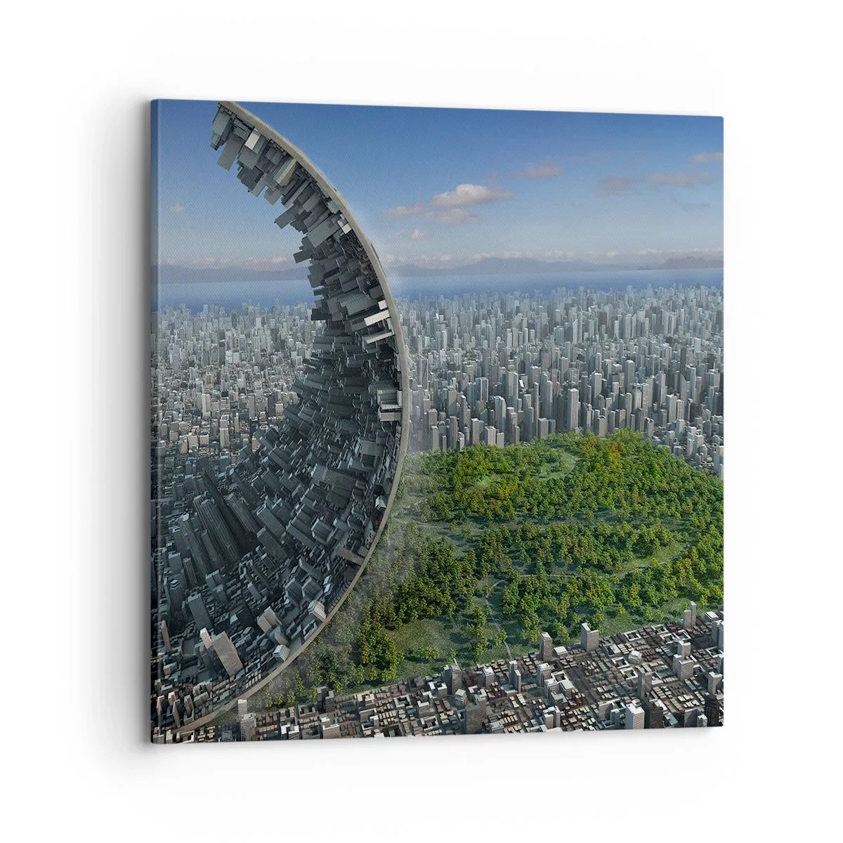 Cuadro sobre lienzo - Impresión de Imagen - La naturaleza es eterna - 70x70 cm