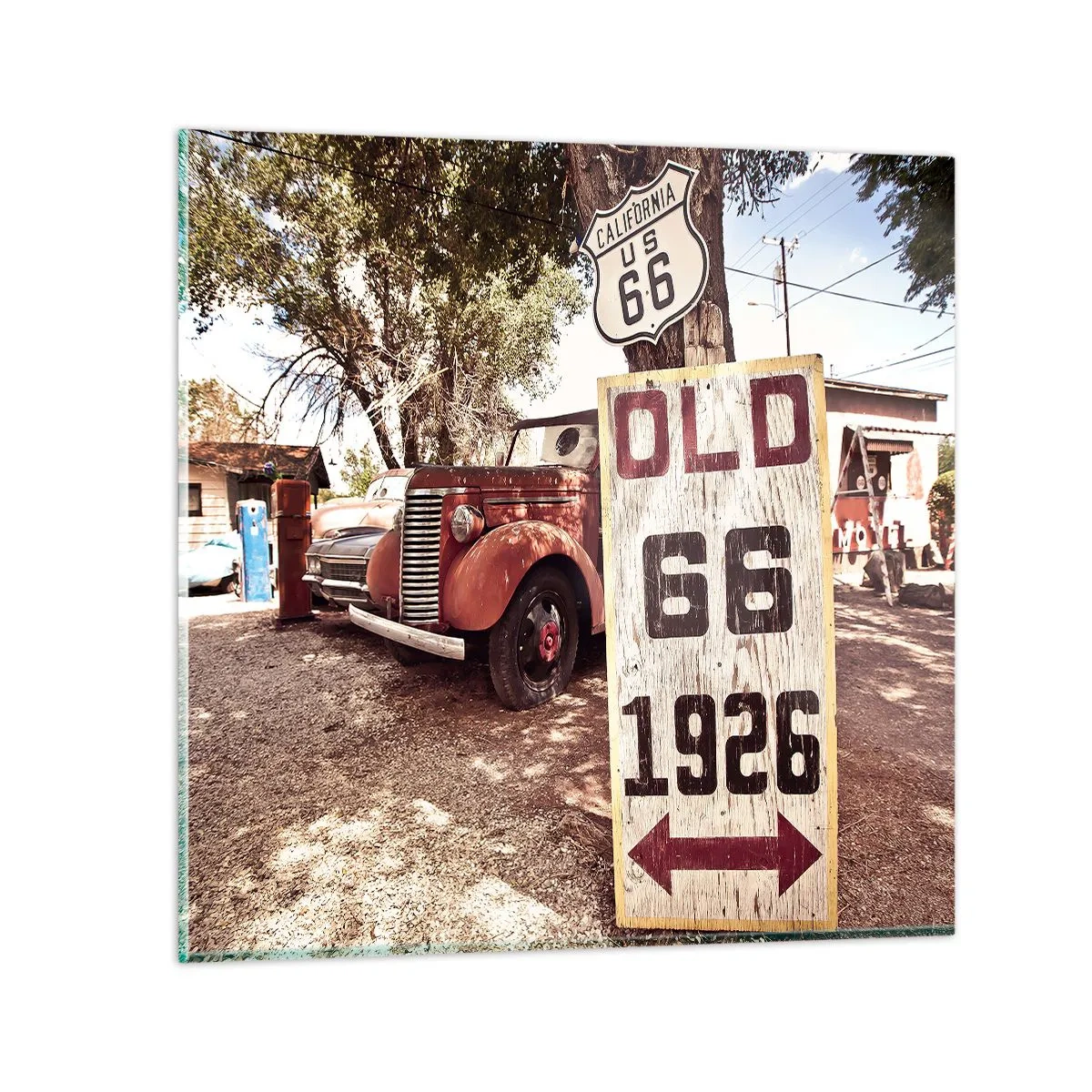 Cuadro sobre vidrio - Impresiones sobre Vidrio - Una leyenda de la América profunda - 50x50 cm