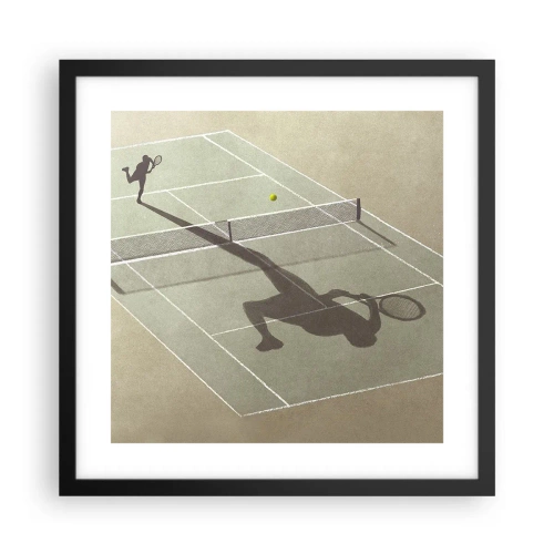 Póster en marco negro - Véncete a ti mismo - 40x40 cm