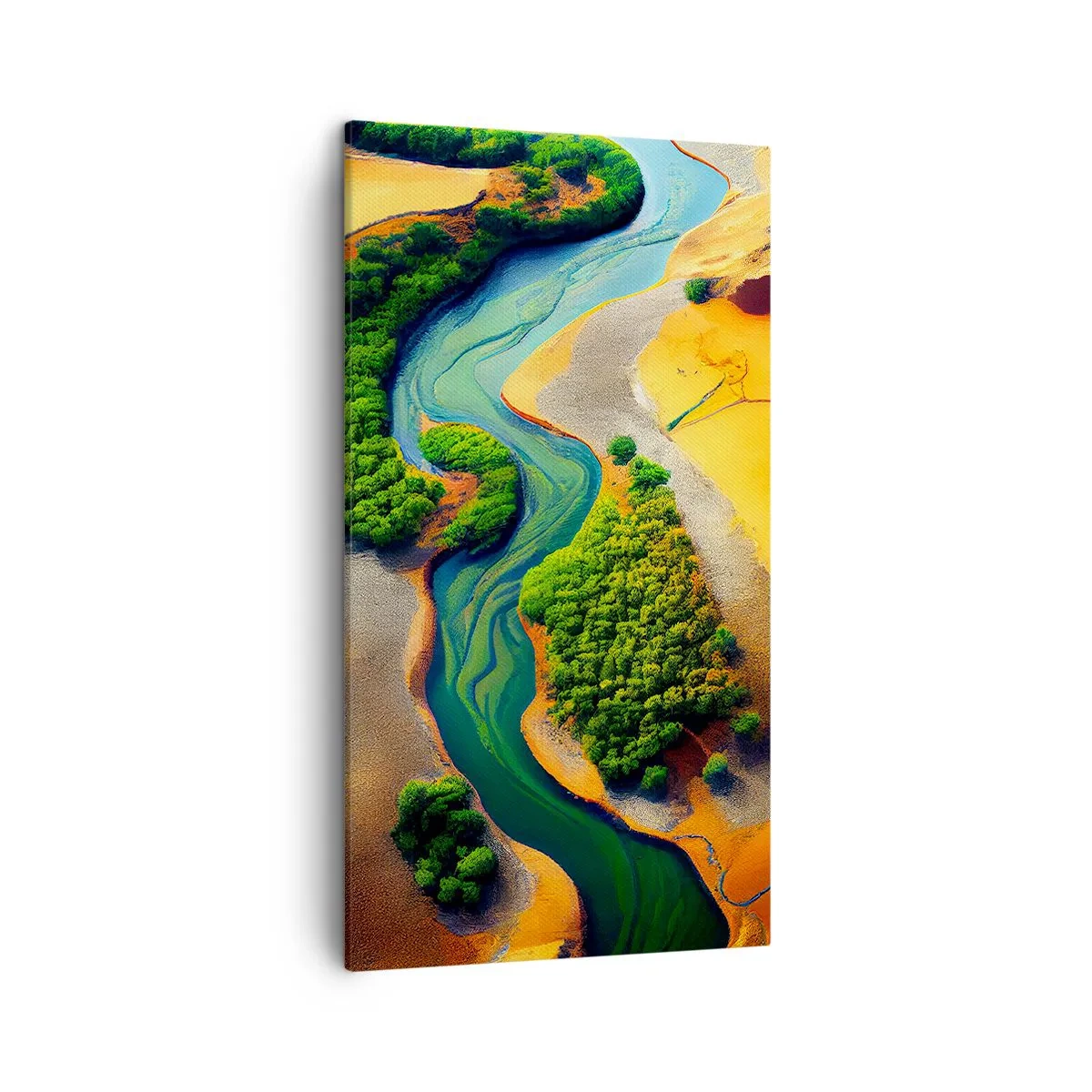 Cuadro sobre lienzo - Impresión de Imagen - Río que da vida - 45x80 cm