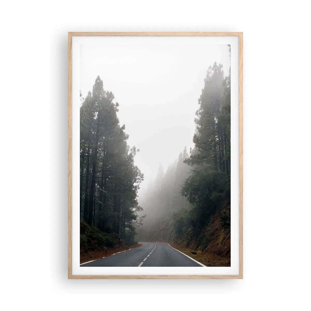 Póster en marco roble claro - La historia de un bosque mágico - 70x100 cm