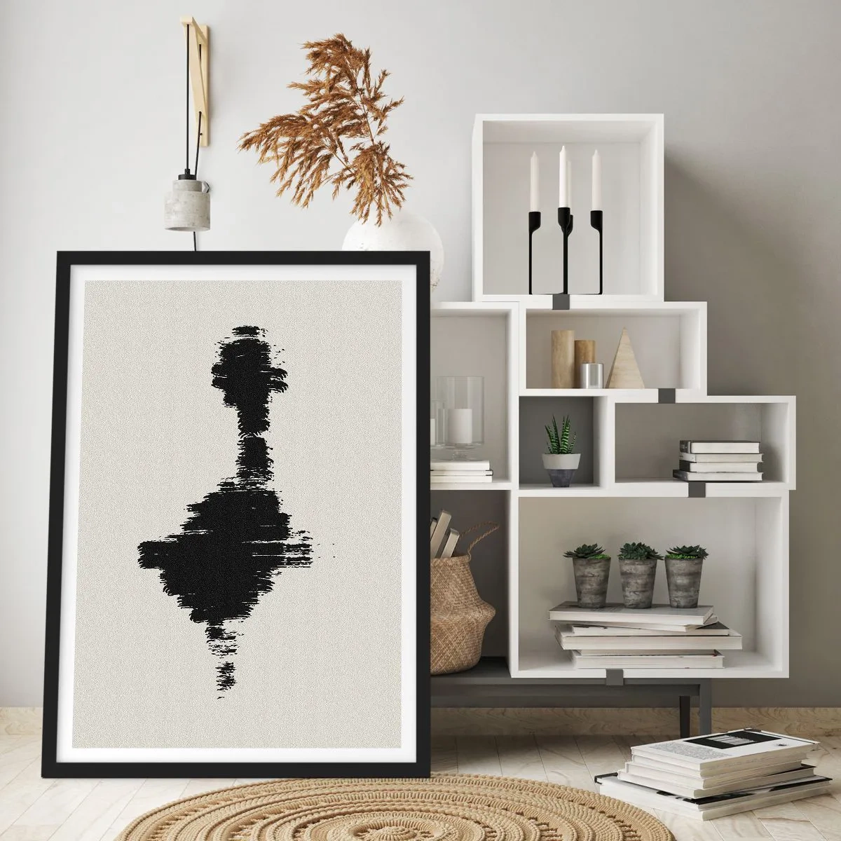Póster en marco negro - Vibraciones de la imaginación - 61x91 cm
