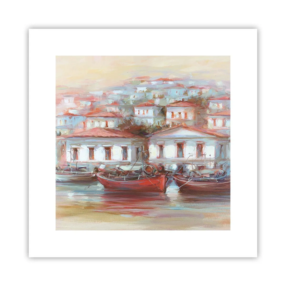 Póster - Ciudad feliz - 30x30 cm