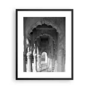 Póster en marco negro - El escenario de los cuentos de Oriente - 40x50 cm