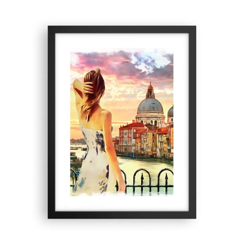 Póster en marco negro - Escapada de fin de semana - 30x40 cm