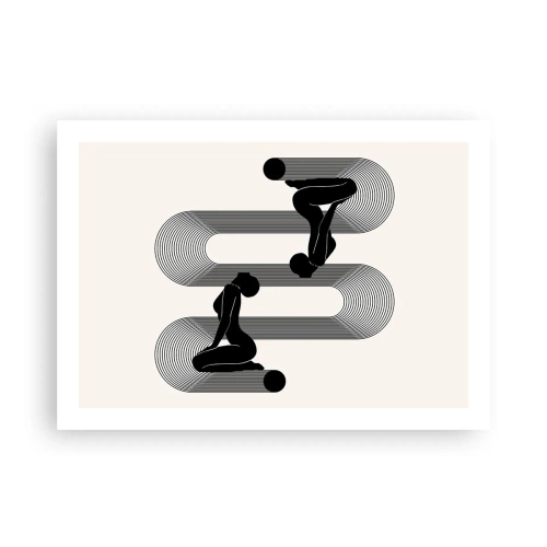 Póster - Simetría sensual - 70x50 cm