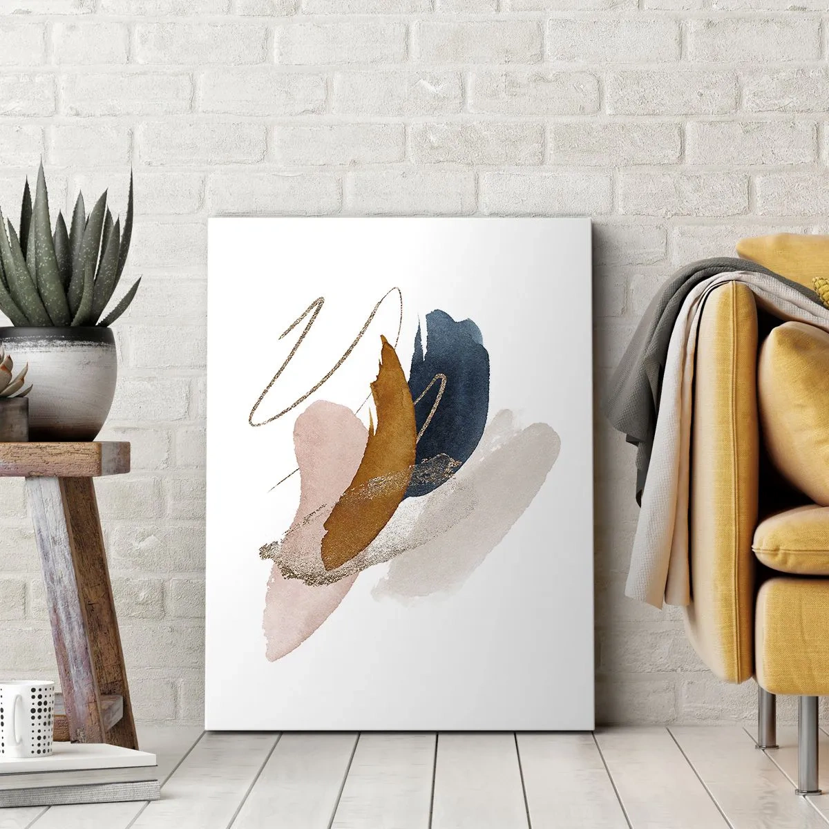 Cuadro sobre lienzo - Impresión de Imagen - Composición alada - 45x80 cm