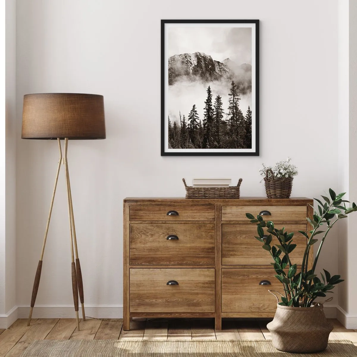 Póster en marco negro - Gobernante de granito - 40x50 cm