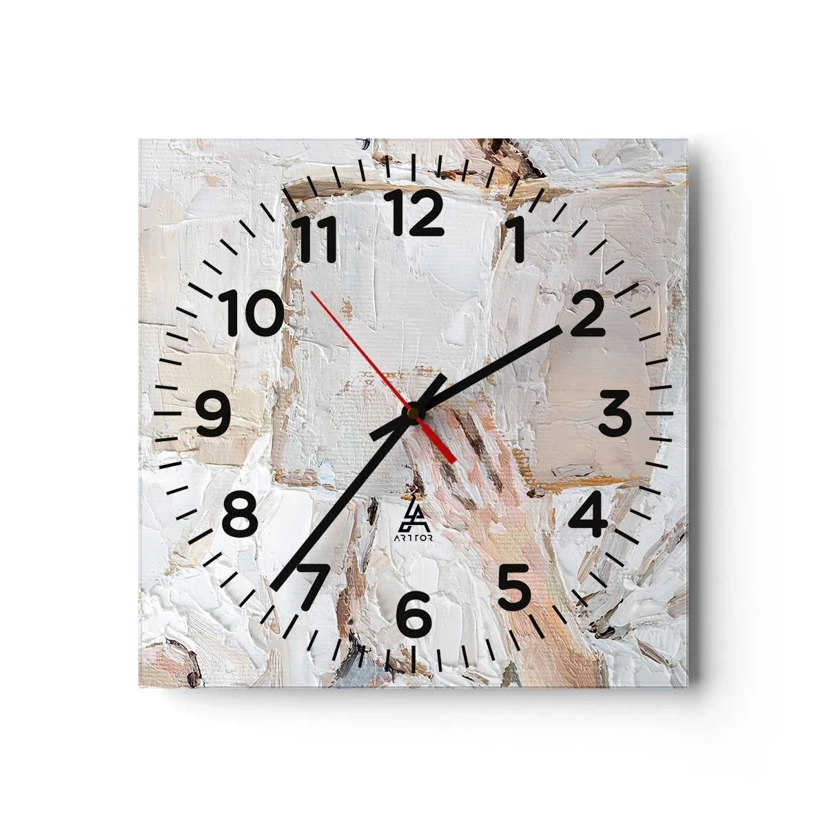 Reloj de pared - Reloj de vidrio - En otro mundo - 30x30 cm
