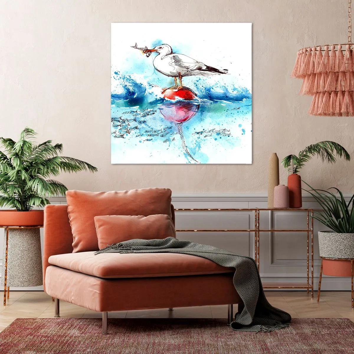 Cuadro sobre lienzo - Impresión de Imagen - Una captura exitosa - 30x30 cm