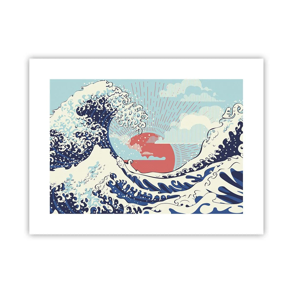 Póster - De inspiración japonesa - 40x30 cm