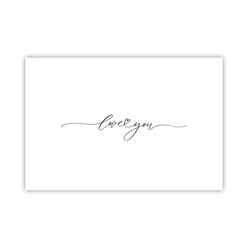 Póster - Negro sobre blanco - 91x61 cm