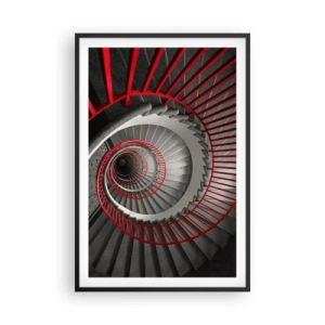 Póster en marco negro - Juegos arquitectónicos - 61x91 cm
