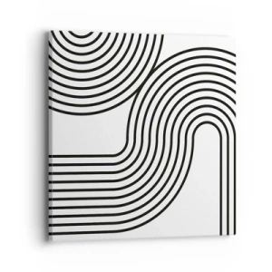 Cuadro sobre lienzo - Impresión de Imagen - En una curva - 40x40 cm