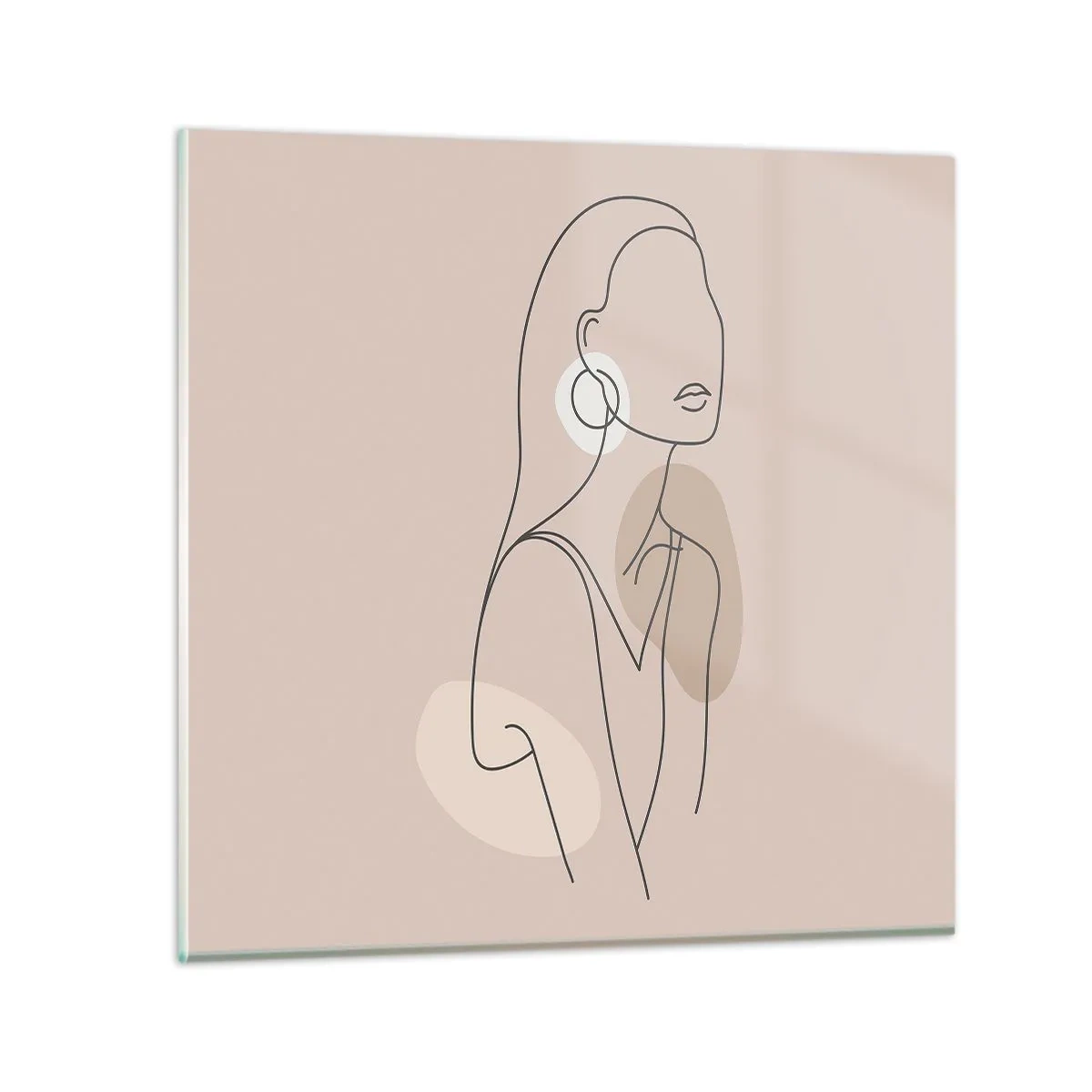 Cuadro sobre vidrio - Impresiones sobre Vidrio - Un icono de la inocencia - 60x60 cm