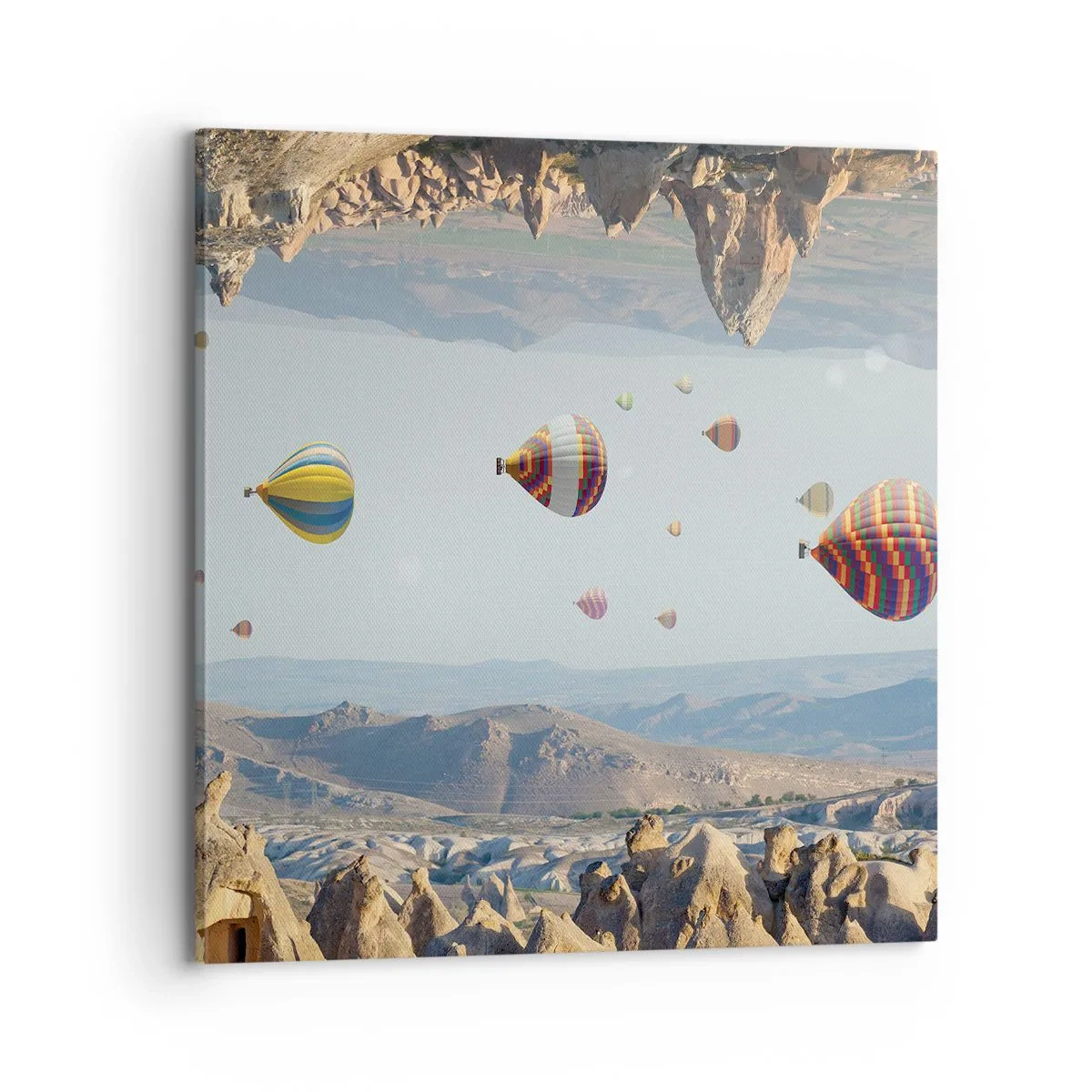 Cuadro sobre lienzo - Impresión de Imagen - Aquí todo es posible - 70x70 cm