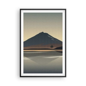 Póster en marco negro - Reflejo de espejo - 61x91 cm