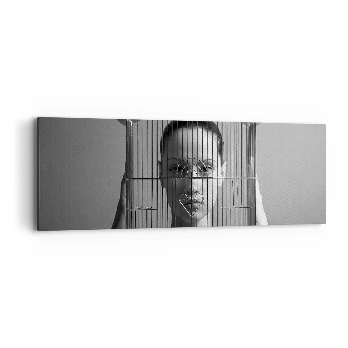 Cuadro sobre lienzo - Impresión de Imagen - Un retrato algo surrealista - 90x30 cm