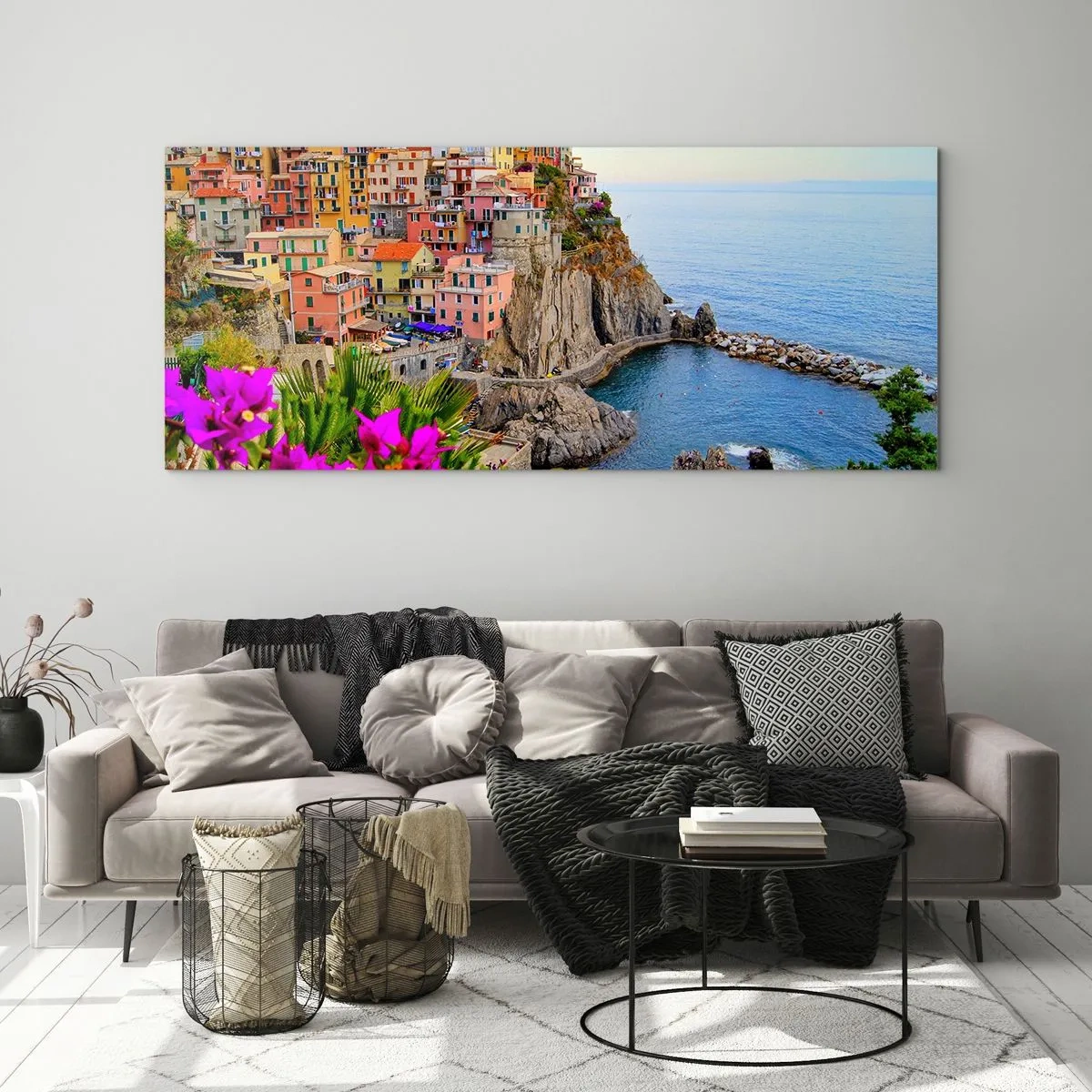 Cuadro sobre vidrio - Impresiones sobre Vidrio - La ciudad de la risa - 100x40 cm