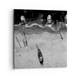 Cuadro sobre lienzo - Impresión de Imagen - Aún en la orilla... - 70x70 cm