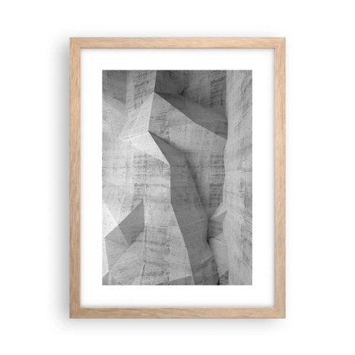 Póster en marco roble claro - Un verdadero desafío - 30x40 cm