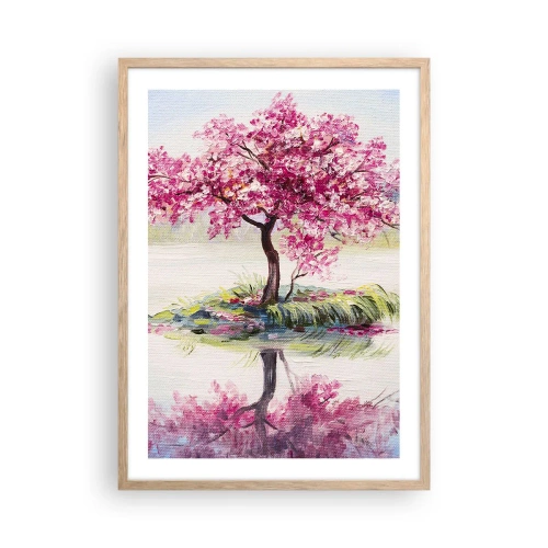 Póster en marco roble claro - Una celebración de la primavera - 50x70 cm