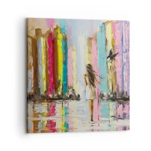 Cuadro sobre lienzo - Impresión de Imagen - Sígueme - 70x70 cm