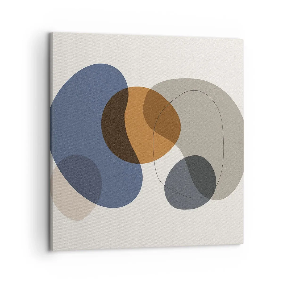 Cuadro sobre lienzo - Impresión de Imagen - Gotas de color - 50x50 cm