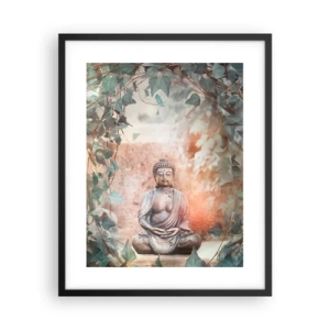 Póster en marco negro - Alegre armonía - 40x50 cm