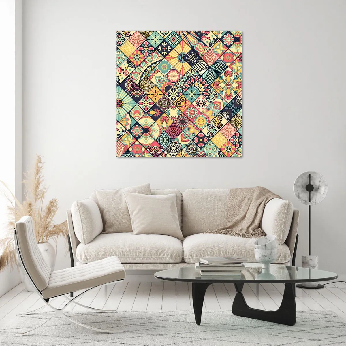 Cuadro sobre vidrio - Impresiones sobre Vidrio - Clima marroquí - 30x30 cm