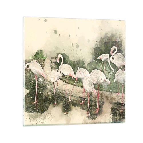 Cuadro sobre vidrio - Impresiones sobre Vidrio - Un sueño exótico - 70x70 cm