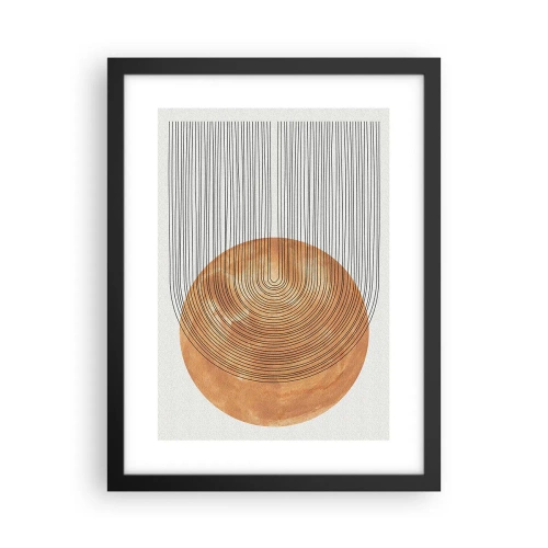 Póster en marco negro - Una composición soleada - 30x40 cm