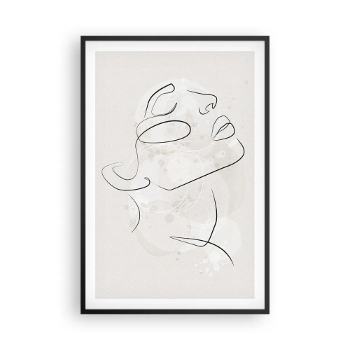 Póster en marco negro - Contorno de un sueño - 61x91 cm