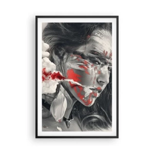 Póster en marco negro - En los humos del absurdo - 61x91 cm